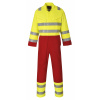PORTWEST HI-VIS BIZFLAME SERVICES FR90 / Nehorľavá reflexná kombinéza, antistatická - HV žltá/červená XL