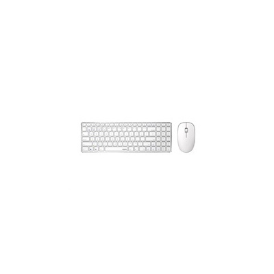 RAPOO klávesnice a myš 9300M, bezdrátová, Multi-Mode Slim Mouse, Ultra-Slim Keyboard, bílá 6940056184740