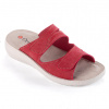 Dámske ortopedické šľapky na kline červené veľ. 40