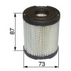 Vzduchový filter okrúhly pre Tecumseh - TVXL105, TVXL840, H50, H60, HH60, HH70, Modely TVS