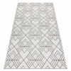 Eoshop Koberec FLAT SISAL 48731960 Náměstí diamant, geometrický krém / šedá (Velikost: 140x200 cm)