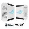 ASUS GT6 2-pack white Wireless AX10000 ROG Rapture Wifi 6 Tri-band Gaming Mesh System 90IG07F0-MU9A40