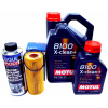OLEJOVÝ FILTER BOSCH PREPLACHOVAČ MOTORA 6 L OLEJA MOTUL 5W30 BMW E46 E87 2.0D M47