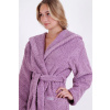 Dámsky župan Athena s kapucňou 3116 4605 Elderflower - Vestis L