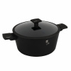Berlingerhaus Kastrol s titanovým povrchem a poklicí 28 cm Matte Black Collection BH-8189