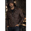 Max Original Leather Pánska kožená bunda PEDRO hood brown (XL 50-52) - Brown - XL