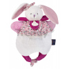 Plyšový zajačik na bábkové divadlo Doudou Amusette 3v1 Doudou et Compagnie ružový 30 cm od 0 mes DC3825