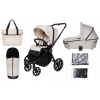 Kočík Muuvo 2v1, kočík Quick 4.0 + gondola 3.0 štandard Desert Sand + Steel Grey (MUUVO QUICK 4.0 NAJNOVŠÍ KOČÍK S GONDOLOU 3.0 2v1 MULTIFUNKČ.)