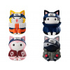 Naruto Set sběratelských figurek Naruto, Kakashi, Sakura, Sasuke Nyaruto Ver. - 10 cm