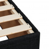 vidaXL Boxspring posteľ s matracom čierna 100x200 cm látka - Čierna - 212209-200579