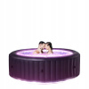 Nafukovací bazén s hydromasážou okrúhly MSpa 730 l (MSpa Jacuzzi urban Aurora U-AU061 pre 6 osôb LED ozón)