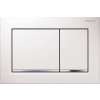 Geberit Omega30, Omega 30 Ovládacie tlačidlo splachovania, biela/lesklý chróm 115.080.KJ.1