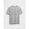GAP Detské tričko s logom Sivá S Sivá Sivá