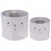 Koše na hračky Home Styling Collection HZ1990520 sivé 2 ks