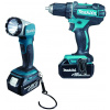 Makita DDF482RFJ1 Aku vŕtací skrutkovač so svietidlom 3x Li-ion LXT 18V/3,0 Ah, Makpac