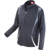 Spiro Tričko S178X, tréninkové, dlouhý rukáv COT29178X58200-black/grey/ XS Černá/šedá/bílá