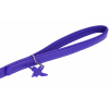 COLLAR Kožené vodítko Glamour, 122cm/25mm, fialová