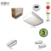 KEY HALO HA1000LED pohon pre sekcionálnu bránu do 16m2/130kg s vodiacou svetelnou lištou RAL30, 2x SUB 44N