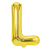 Party Zlatý fóliový balón písmeno L 40 cm