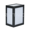 Nástenné LED svietidlo 12W, 3000K, 750lm, IP65, čierne VT-822 (V-TAC)
