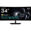 Gigabyte G34WQC2 herný monitor 86.4 cm (34 palca) En.trieda 2021 G (A - G) 3440 x 1440 Pixel UWQHD 1 ms DisplayPort, HDMI ™ VA LED; G34WQC2