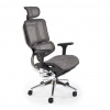 HALMAR Ergonomická stolička ETHAN, chróm/sivá