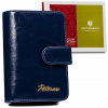 Peňaženka - Peterson peňaženka z pravej kože tmavomodrá PTN PL-602-1505 D.BL - Dámsky produkt (Petersonová dámska peňaženka prírodná kožená západka)