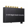 5.1 Digitálny audio prevodník Surround na nc+ SPDIF Toslink AC-3