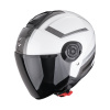 Otevřená helma Scorpion Exo-city II Cosmos perleťová bílá/stříbrná L