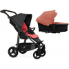 TFK Mono4 2v1 Anthracite with Red Higlights Combi carrycot + Seat unit Nafukovacie kolesá Hlboká vanička Salmon