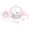INTERBABY | Jedálenský set LAMA +6M - ružový