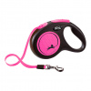 Vodítko FLEXI New Neon Pink - opasok - 5 m / 15 kg (S)