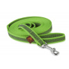 Firedog Pogumované vodítko 20 mm 3 m s rúčkou neónovozelené