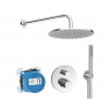 Ideal Standard CeraTherm - Sprchový set s termostatom pod omietku, s telesom, priemer 30 cm, chróm A7573AA