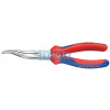 KNIPEX 38 35 200 Kliešte pre mechanikov, zahnuté polguľaté čeľuste, viacsl. návleky, chrómované