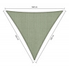 Lazy Momo Slnečný Trojuholník shadow 3,6 x 3,6 x 3,6 m Farba: Moonstone zelená