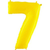 Nafukovací balónik číslo 7 žltý 102 cm extra veľký - Grabo - Grabo