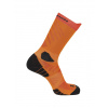 Ponožky na behanie Salomon Aero Crew - red orange/turmeric