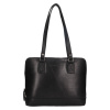 Dámska kožená kabelka na notebook The Chesterfield Brand Viamonta - čierna