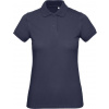 B&C INSPIRE POLO / Dámske piqué polo z bio bavlny - navy blue L