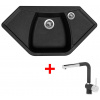 Granitový drez Sinks NAIKY 980 Granblack + drezová batéria MIX 3 P GR