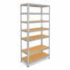 Meets-ecommerce UG Kovový regál 230x110x23, 5-7 políc Farba: Pozink, Počet polic: 7 políc