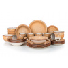 Banquet Sada jídelní SPIRAL BROWN 30díl. keramická