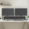 zahrada-XL Stojan na monitor sivý 100x24x16 cm masívna borovica 813991