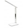 Stolová lampa IMMAX Kingfisher White s displejom, biela 08934L 08934L