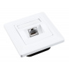 SOLARIX Zásuvka Solarix CAT6 STP 1 x RJ45 pod omítku bílá SX9-1-6-STP-WH