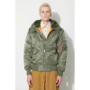 Bunda Alpha Industries MA-1 pánska, zelená farba, zimná
