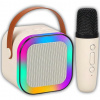 KARAOKE SÚPRAVA MIKROFÓN + BEZDRÔTOVÝ REPRODUKTOR LED PRENOSNÝ BLUETOOTH USB
