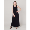 Dlhé dámske šaty v čiernej farbe 13923
