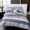 Flanelové obliečky Homa BELINA BLUE SQUARE 7-set 140x200 cm Flanelové obliečky Homa BELINA BLUE SQUARE 7-set 140x200 cm - 140x200 cm - 7 SET 2x vankúš 2x malý vankúš 2x prikrývka 1x plachta - gombíky